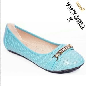 Women Bracelet Buckle Ballet Flats,  b-2065, Sage